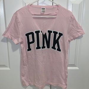 VS Pink v-cut graphic tee